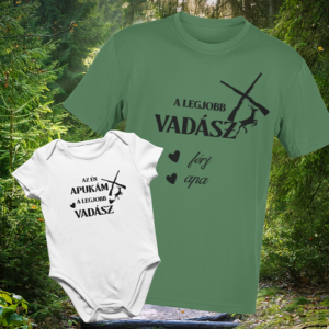 A legjobb vadász póló + Baba Body szett