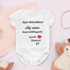 Szia Bácsikám! Alig várom, hogy találkozzunk! Szeretlek: Unokaöcséd