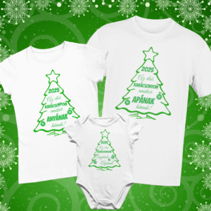 . 2025 Karácsonyfa Családi Szett 3 db-os