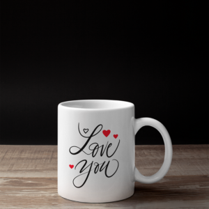 I Love You Valentin Napi Bögre