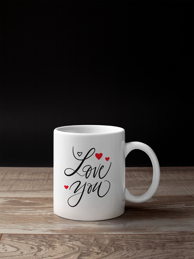 I Love You Valentin Napi Bögre