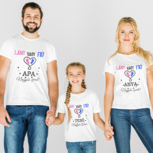 Lány vagy Fiú Tesós Családi Szett 3 db os
