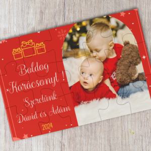 .Karácsonyi egyedi fényképes puzzle/kirakós