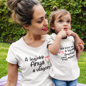 .A legjobb anya a világon póló + Baba Body szett