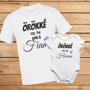 ..Örökké az én pici Fiam&Örökké az én Hősöm kék szives szett