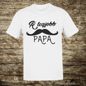 A legjobb papa(fehér póló)